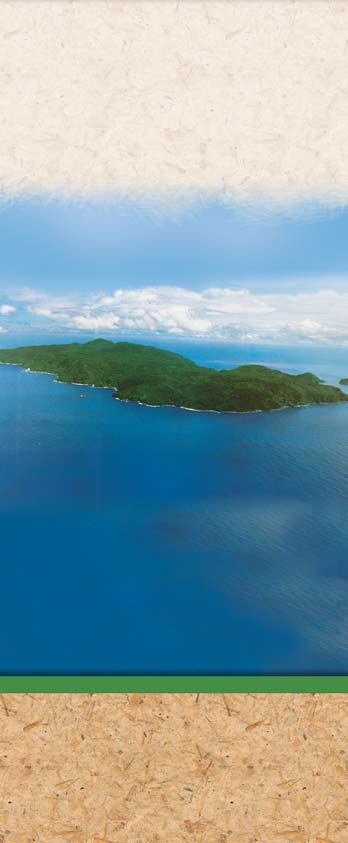 Vista aérea de la Isla del Coco