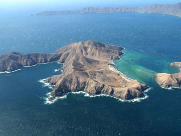 Islas Murciélago vista aérea